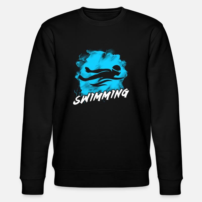 Schwimmen - Stanley/Stella Unisex Bio-Sweatshirt CHANGER  - Schwarz