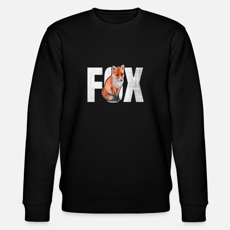 Fox - Stanley/Stella CHANGER Unisex Organic Sweatshirt - black
