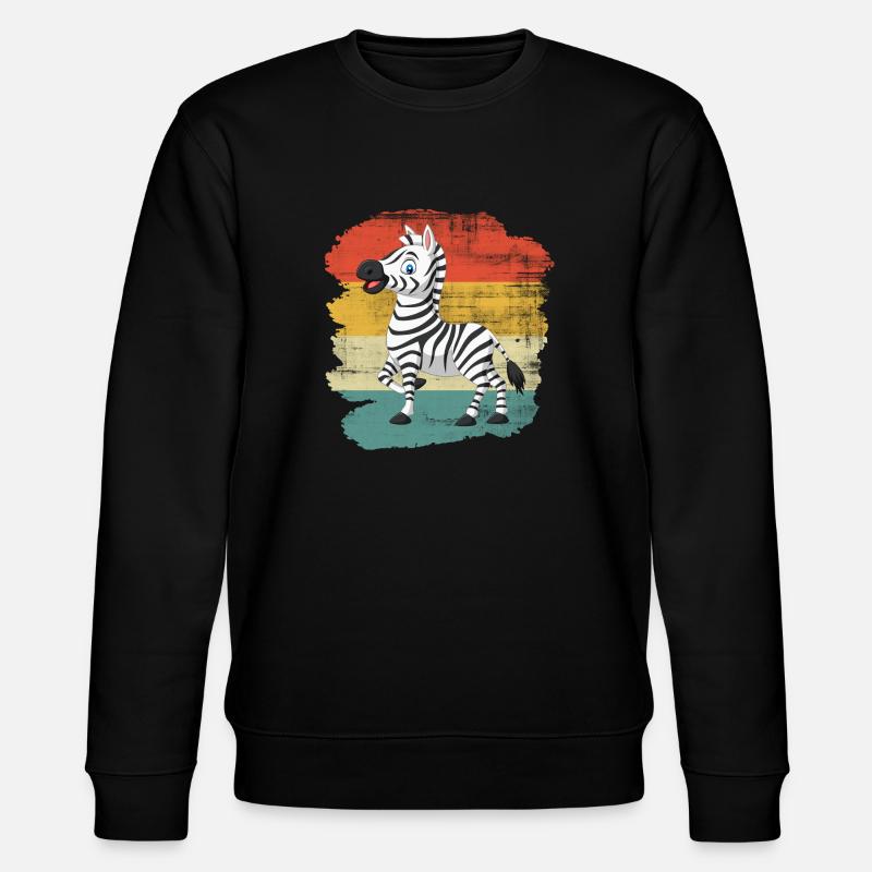 Zebra - Stanley/Stella Unisex Bio-Sweatshirt CHANGER  - Schwarz