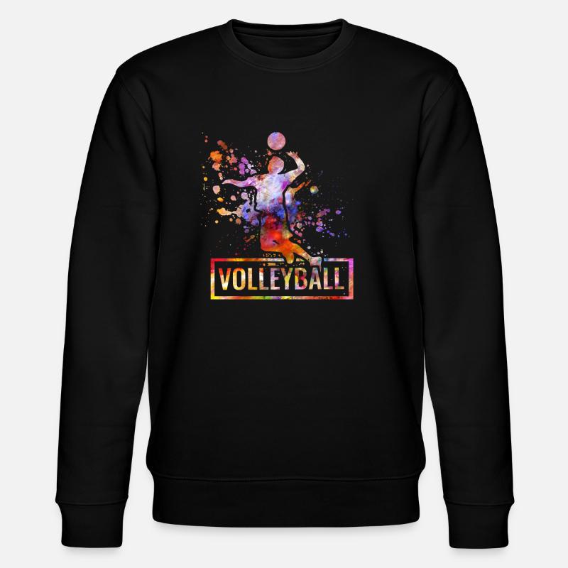 Volleyball - Stanley/Stella Unisex Bio-Sweatshirt CHANGER  - Schwarz