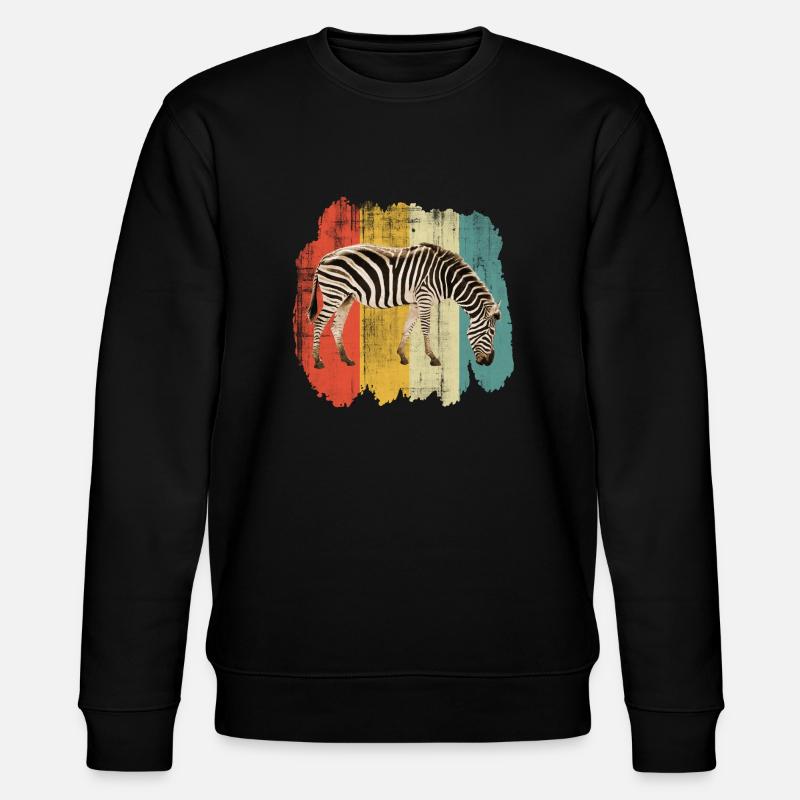 Zebra - Stanley/Stella Unisex Bio-Sweatshirt CHANGER  - Schwarz