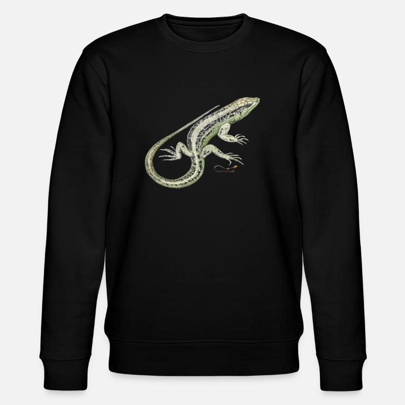 Sand lizard - Stanley/Stella CHANGER Unisex Organic Sweatshirt - black
