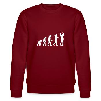 Evolution Golf - Stanley/Stella Unisex Bio-Sweatshirt CHANGER  - Burgunderrot - Vorne - Nik (191cm) & Marisol (170cm)