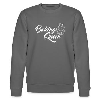 Baking Queen - Baking BakerIn Gift - Stanley/Stella CHANGER Unisex Organic Sweatshirt - burgundy - Front - Nik (191cm) & Marisol (170cm)