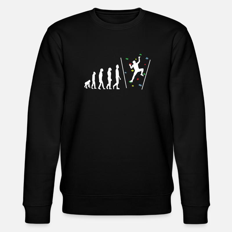 Bouldering Bouldern Evelution - Stanley/Stella Unisex Bio-Sweatshirt CHANGER - Schwarz