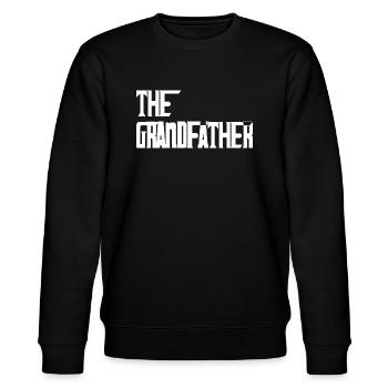 DER GROßVATER - Stanley/Stella Unisex Bio-Sweatshirt CHANGER  - Schwarz - Vorne - Nik (191cm) & Marisol (170cm)