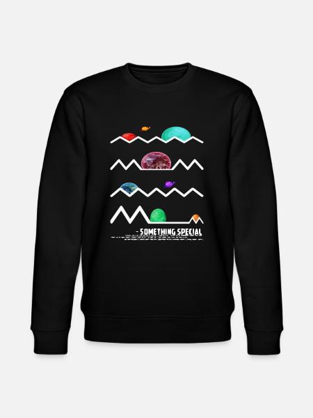 Weltraum mit Planeten - Stanley/Stella Unisex Bio-Sweatshirt CHANGER - Schwarz