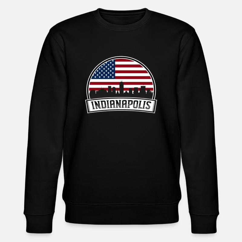 Indianapolis - Stanley/Stella Unisex Bio-Sweatshirt CHANGER  - Schwarz