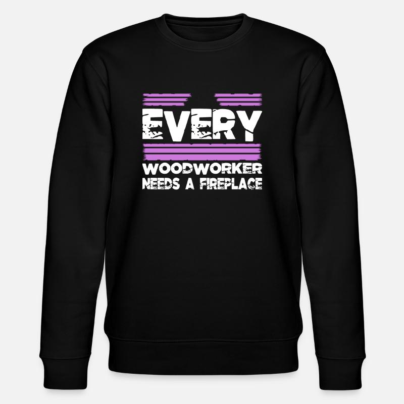 apprentice tree feller love - Stanley/Stella Unisex Bio-Sweatshirt CHANGER  - Schwarz