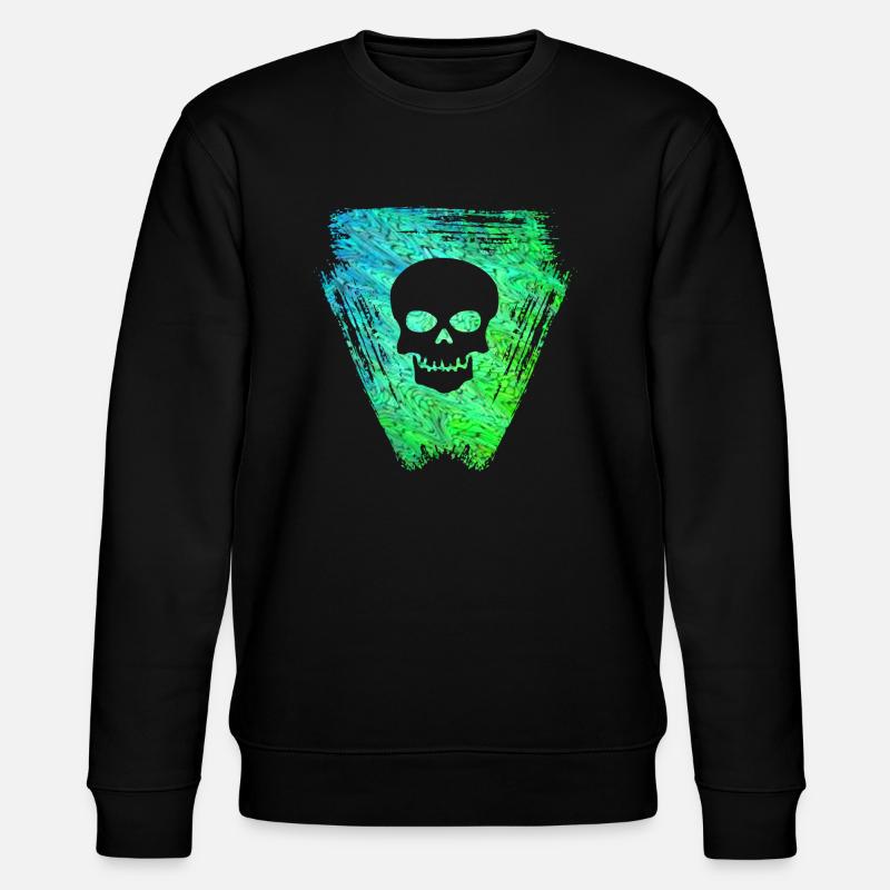 schädel 2 e 5 - Stanley/Stella Unisex Bio-Sweatshirt CHANGER  - Schwarz