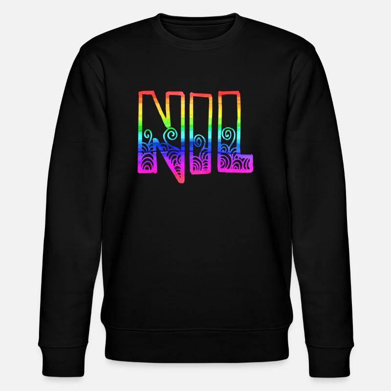 nil rs regenbogen - Stanley/Stella Unisex Bio-Sweatshirt CHANGER  - Schwarz