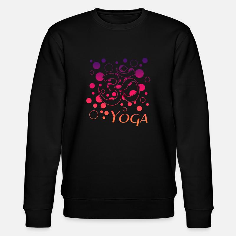 Yoga Om Namaste - Stanley/Stella Unisex Bio-Sweatshirt CHANGER  - Schwarz