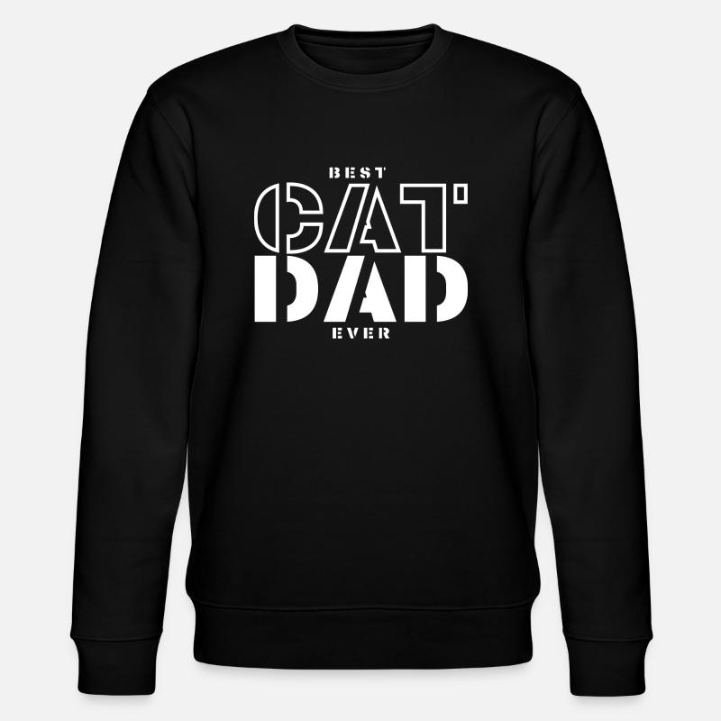 Daddy cat - Stanley/Stella CHANGER Unisex Organic Sweatshirt - black