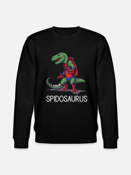 Kinder Dinosaurier Geschenk - Stanley/Stella Unisex Bio-Sweatshirt CHANGER - Schwarz