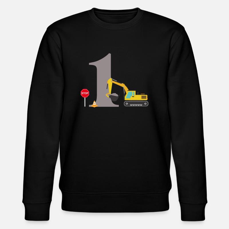 1e anniversaire pelleteuse - Sweat bio CHANGER Stanley/Stella Unisexe - noir