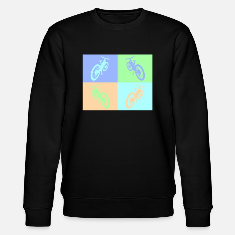 MTB Pop Art pastel - Stanley/Stella Unisex Bio-Sweatshirt CHANGER  - Schwarz