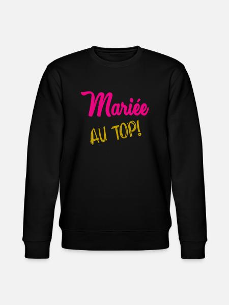 I CAN'T I'M MARRIED - Stanley/Stella CHANGER Unisex Organic Sweatshirt - black