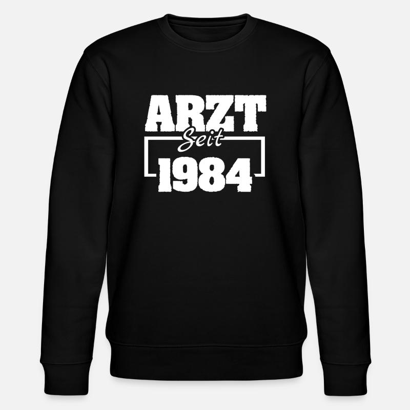 Arzt 1984 - Stanley/Stella Unisex Bio-Sweatshirt CHANGER  - Schwarz