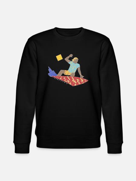 Surfer-Labyrinth - Stanley/Stella Unisex Bio-Sweatshirt CHANGER - Schwarz