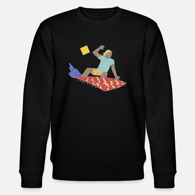 Surfer-Labyrinth - Stanley/Stella Unisex Bio-Sweatshirt CHANGER  - Schwarz