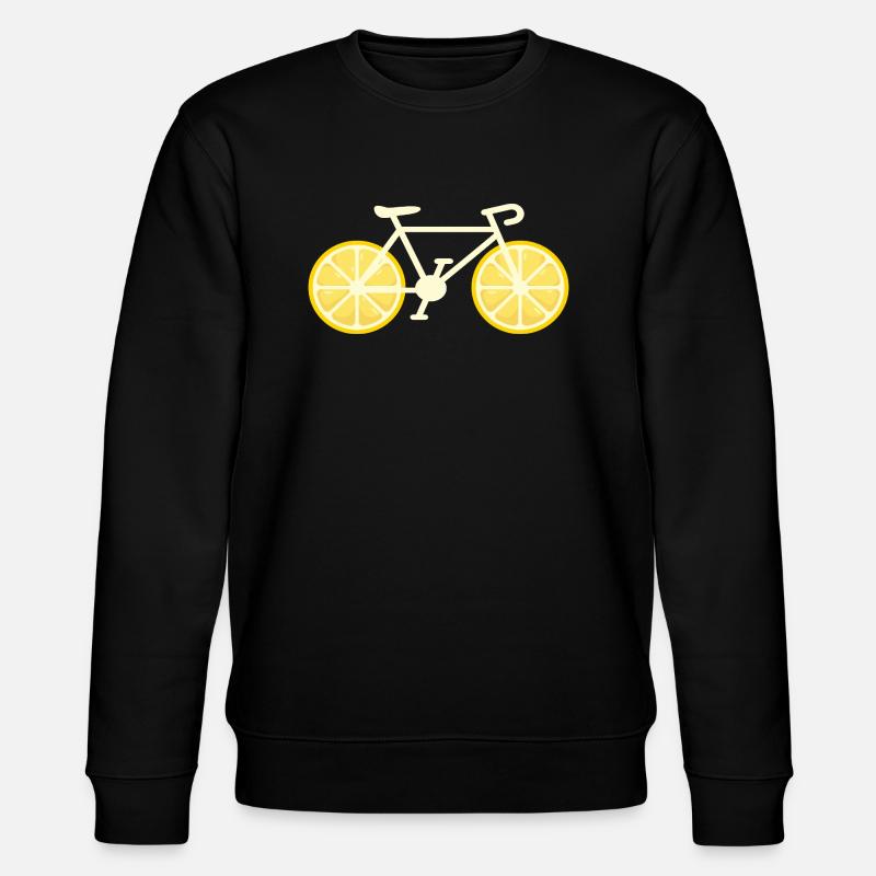 Bicycle Lemon Gift - Stanley/Stella CHANGER Unisex Organic Sweatshirt - black