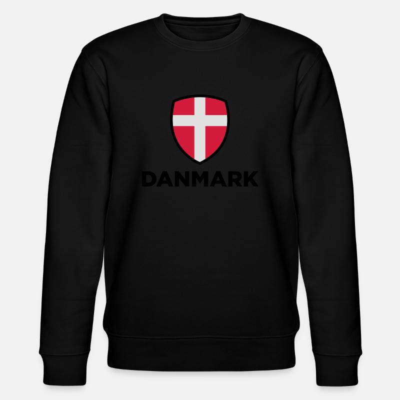 Drapeau national du Danemark - Sweat bio CHANGER Stanley/Stella Unisexe - noir