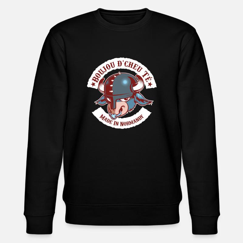 Boujou d'cheu Té - Sweat bio CHANGER Stanley/Stella Unisexe - noir
