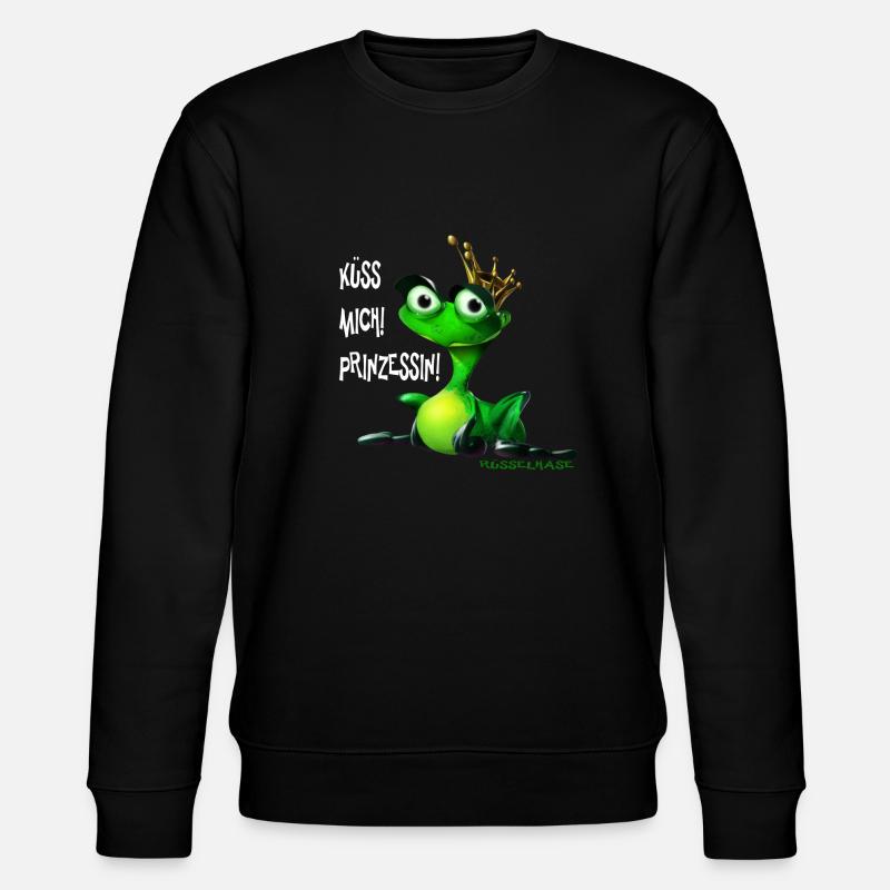 Froschkönig - Stanley/Stella Unisex Bio-Sweatshirt CHANGER  - Schwarz