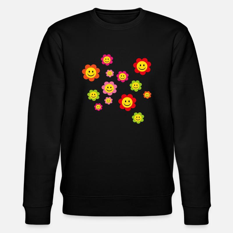 smiley - Stanley/Stella Unisex Bio-Sweatshirt CHANGER  - Schwarz