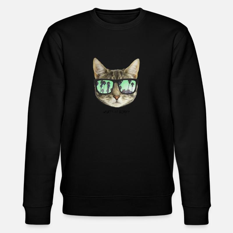 What's Up Birds? - Stanley/Stella Unisex Bio-Sweatshirt CHANGER  - Schwarz