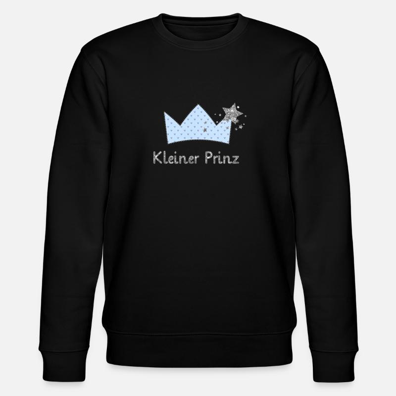 kleiner prinz - Stanley/Stella Unisex Bio-Sweatshirt CHANGER  - Schwarz