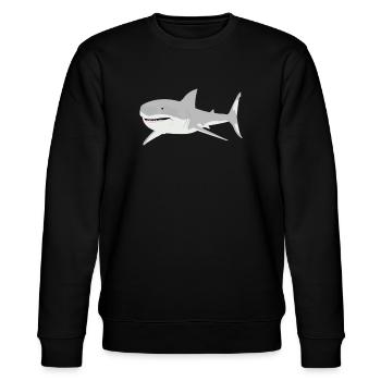 hai - Stanley/Stella Unisex Bio-Sweatshirt CHANGER  - Schwarz - Vorne - Nik (191cm) & Marisol (170cm)