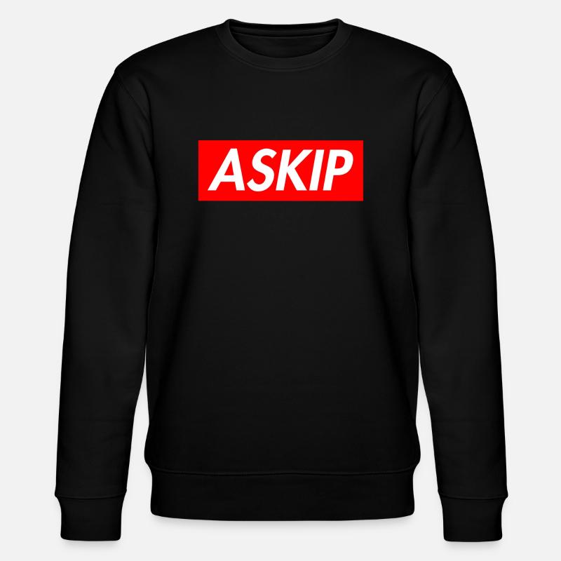 ASKIP Big Logo - Sweat bio CHANGER Stanley/Stella Unisexe - noir
