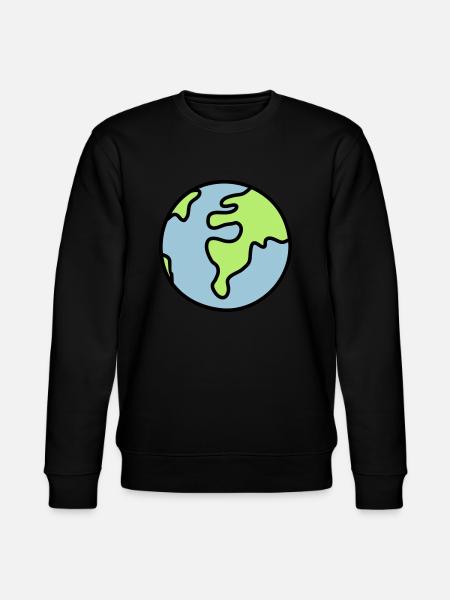 Globus - Welt - Stanley/Stella Unisex Bio-Sweatshirt CHANGER  - Schwarz