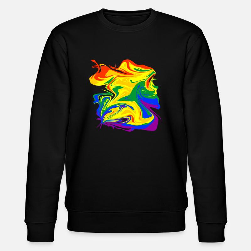 rainbow mess - Stanley/Stella Unisex Bio-Sweatshirt CHANGER  - Schwarz