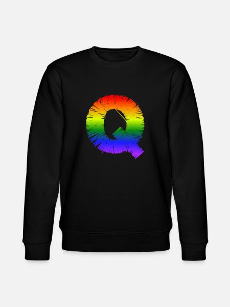 Rainbow Q - Stanley/Stella CHANGER Unisex Organic Sweatshirt - black