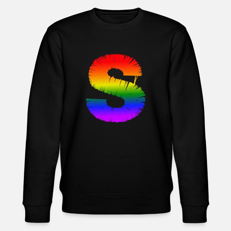 Rainbow S - Stanley/Stella CHANGER Unisex Organic Sweatshirt - black