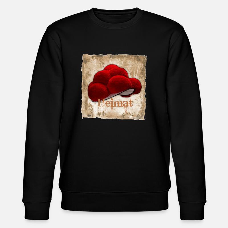 Heimat Schwarzwaldhut - Stanley/Stella Unisex Bio-Sweatshirt CHANGER  - Schwarz
