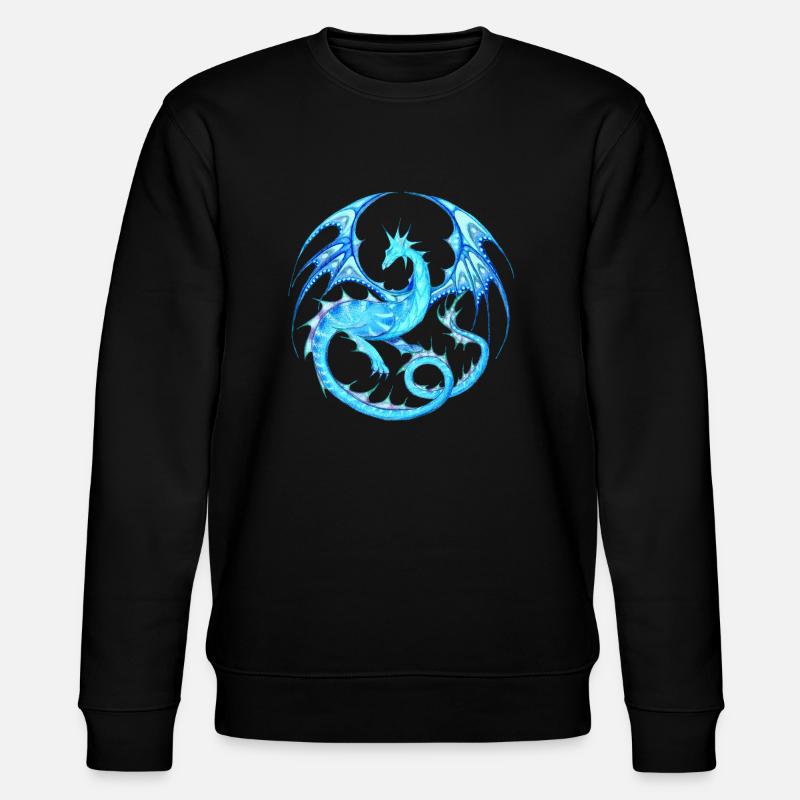 Drachenmandala_Eisdrache - Sweat bio CHANGER Stanley/Stella Unisexe - noir