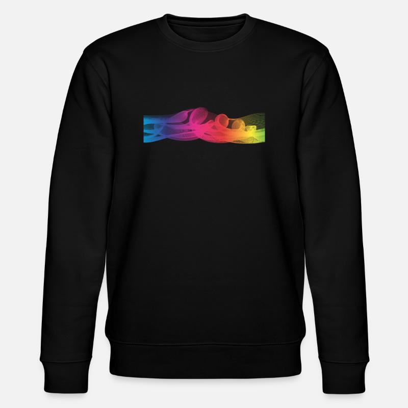 Bunte Farben - Stanley/Stella Unisex Bio-Sweatshirt CHANGER  - Schwarz