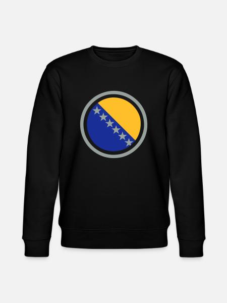 Bosnia Emblem - Stanley/Stella CHANGER Unisex Organic Sweatshirt - black