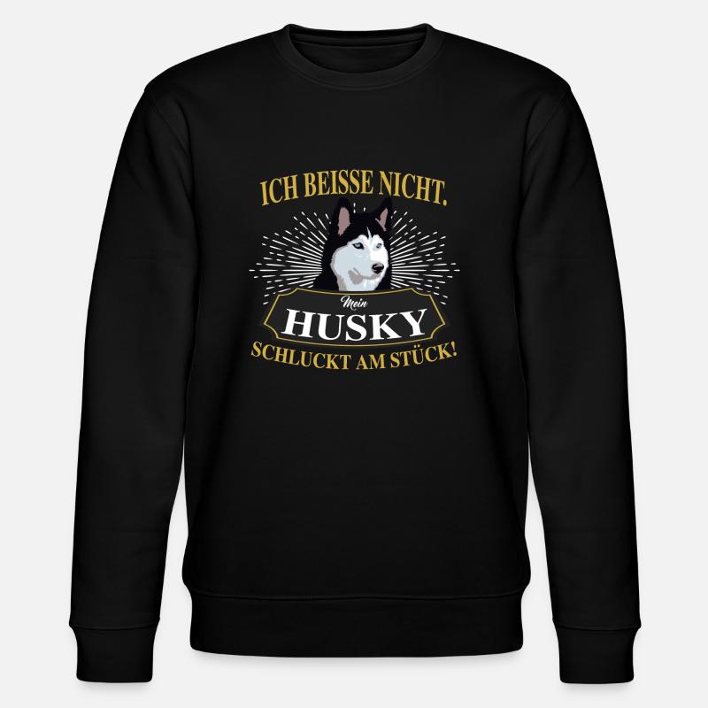 HUSKY - Stanley/Stella Unisex Bio-Sweatshirt CHANGER  - Schwarz