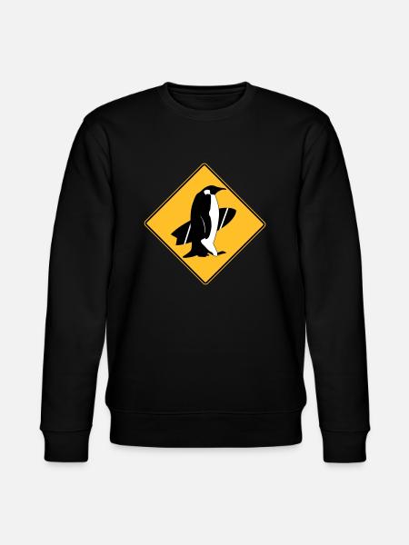surfing_penguins - Stanley/Stella CHANGER Unisex Organic Sweatshirt - black