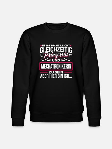 MECHATRONIKERIN - Prinzessin - Stanley/Stella Unisex Bio-Sweatshirt CHANGER  - Schwarz