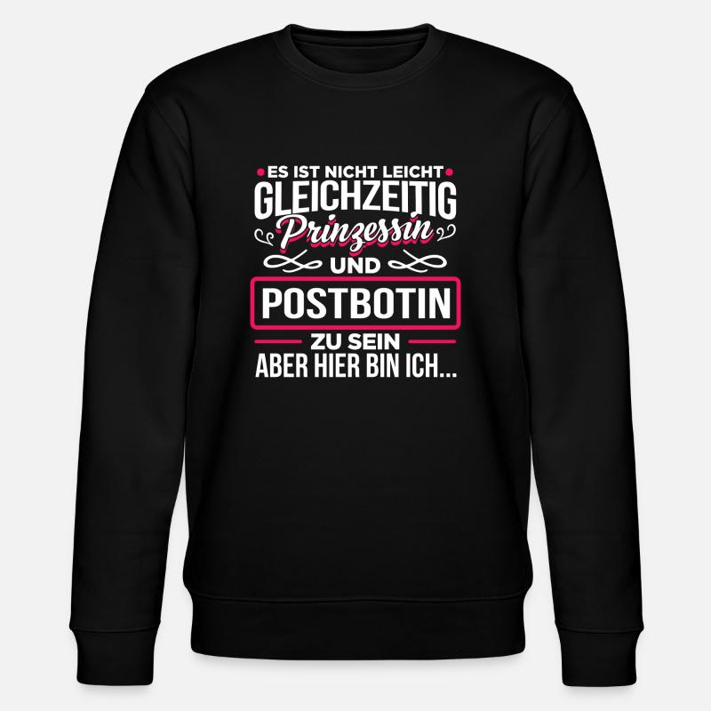 POSTBOTIN - Prinzessin - Stanley/Stella Unisex Bio-Sweatshirt CHANGER - Schwarz