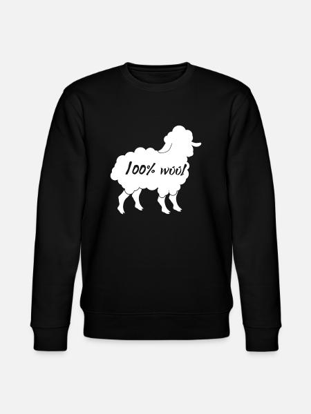 Sheep / farm: 100% Wool - Stanley/Stella CHANGER Unisex Organic Sweatshirt - black
