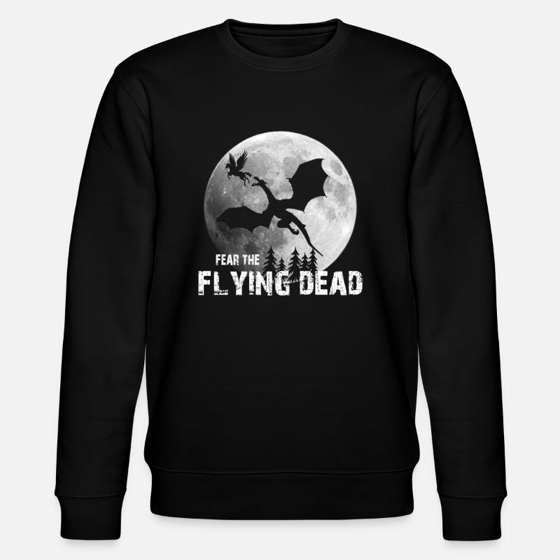 Drachen-the flying dead - Stanley/Stella Unisex Bio-Sweatshirt CHANGER  - Schwarz