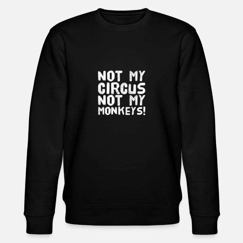 Monkey Circus - Stanley/Stella Unisex Bio-Sweatshirt CHANGER  - Schwarz