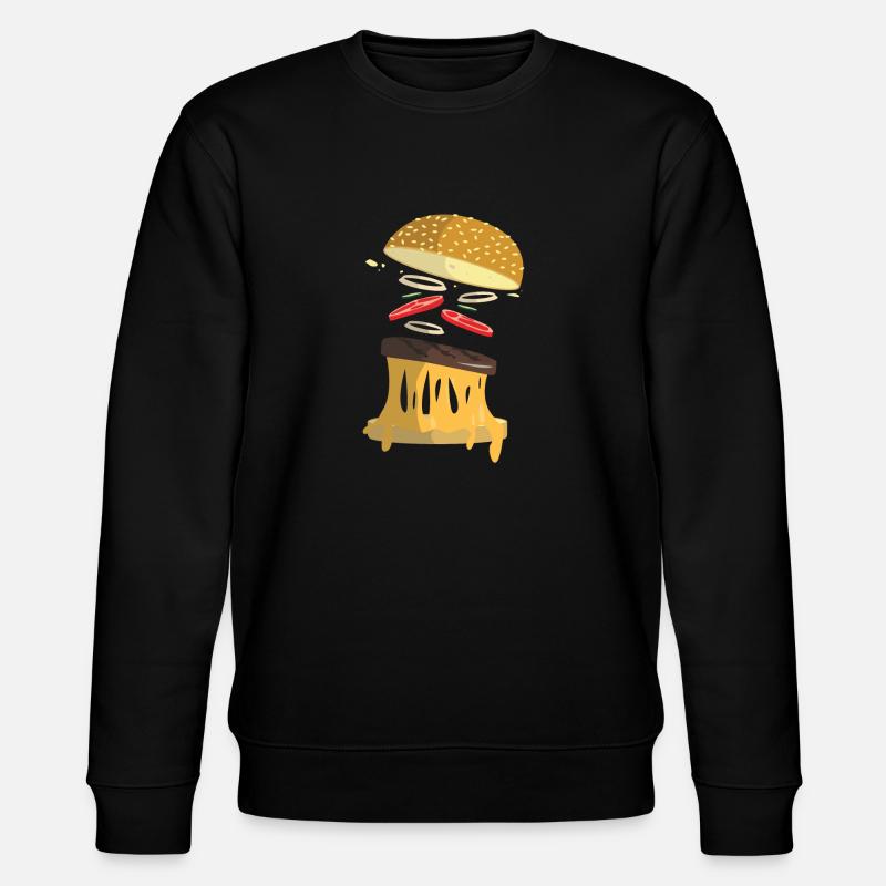 Burger - Stanley/Stella Unisex Bio-Sweatshirt CHANGER  - Schwarz