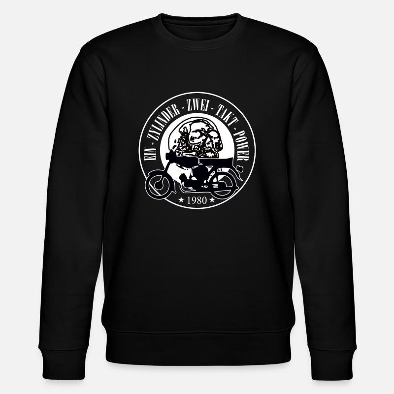 EinZylinderZweiTaktPower - Stanley/Stella Unisex Bio-Sweatshirt CHANGER  - Schwarz
